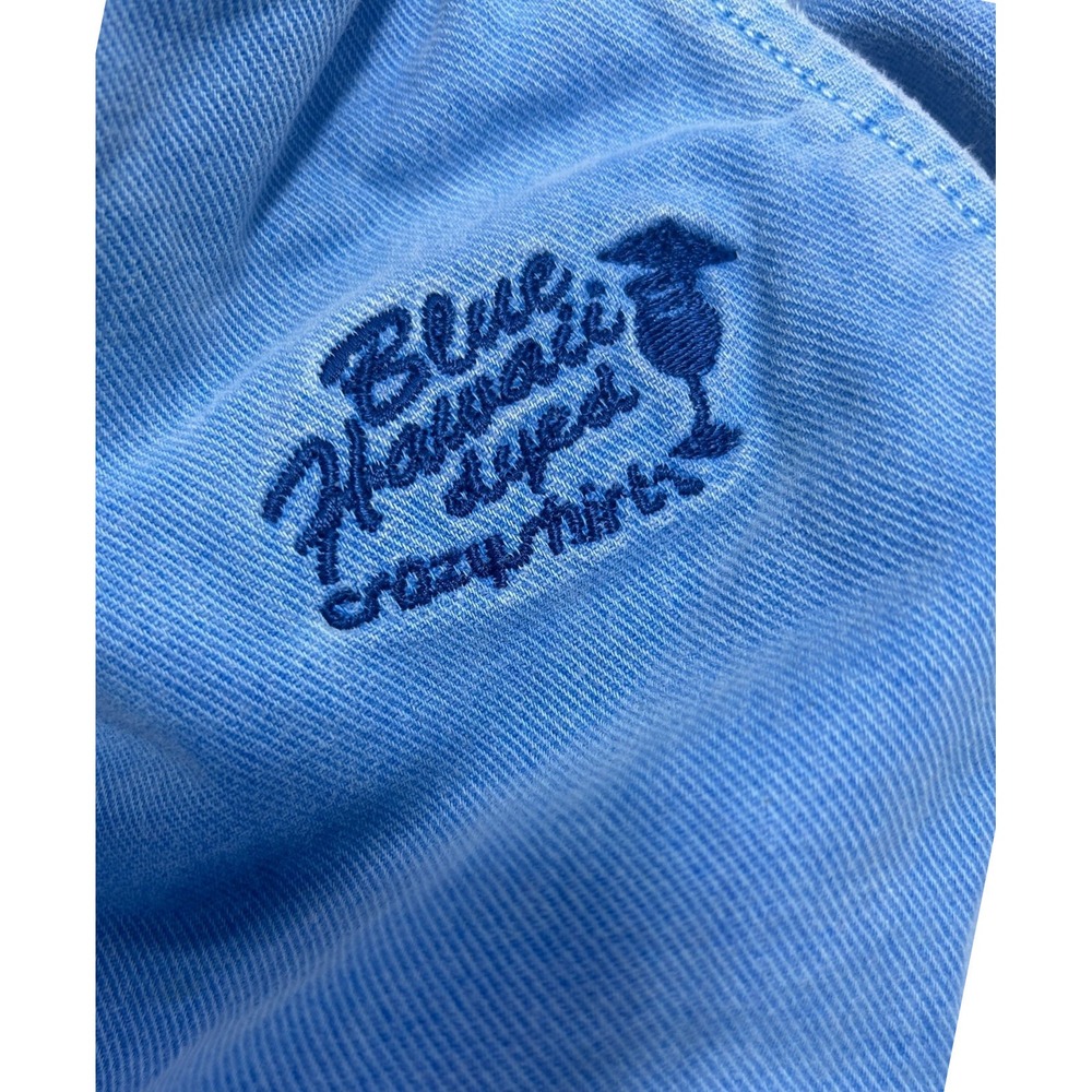 Crazy Shirts Mens Blue Hawaii Dyed Cotton Jogger Canton Pants Size M - Picture 2 of 10